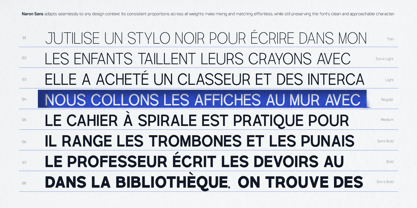 TRT Naron Font Poster 2