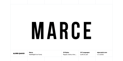 Marce Font Poster 1