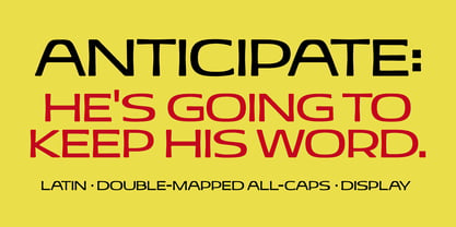 Anticipate Font Poster 4