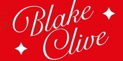 Blake Clive Font Poster 1