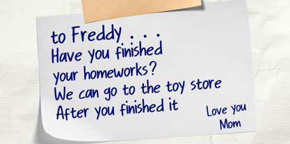 Ballpoint Strokes Font Poster 2