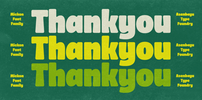 Mickon Font Poster 15