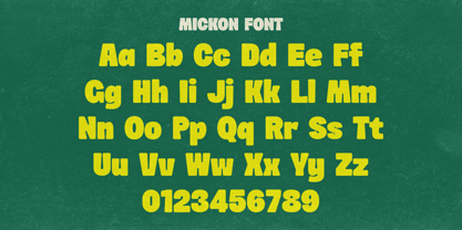 Mickon Font Poster 7