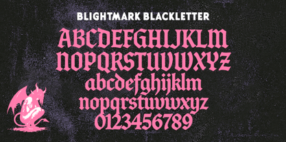 Blightmark Font Poster 10