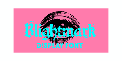 Blightmark Font Poster 1