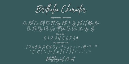 Brithalia Font Poster 9