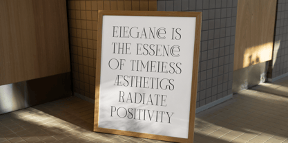 Milegance Font Poster 2