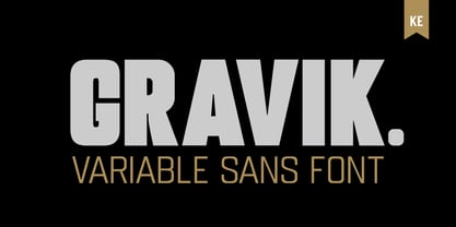 Gravik Sans Variable Font Poster 1