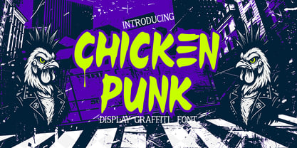 Chicken Punk Font Poster 1