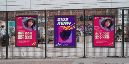 Strike Vortex Font Poster 2