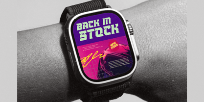 Strike Vortex Font Poster 9