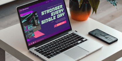 Strike Vortex Font Poster 6