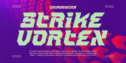 Strike Vortex Font Poster 1