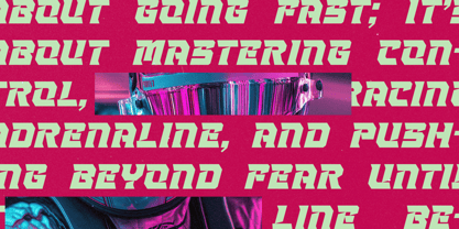 Strike Vortex Font Poster 5