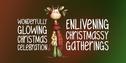 Lovable Christmas Font Poster 2