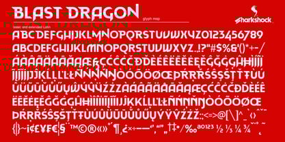 Blast Dragon Font Poster 2