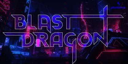 Blast Dragon Font Poster 1