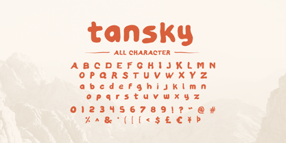 Tansky Font Poster 9