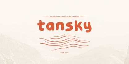 Tansky Font Poster 1