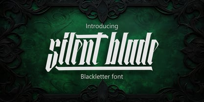 Silent Blade Font Poster 1