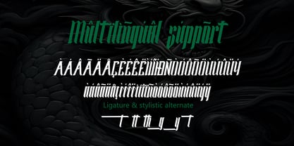 Silent Blade Font Poster 5