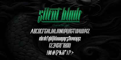 Silent Blade Font Poster 4