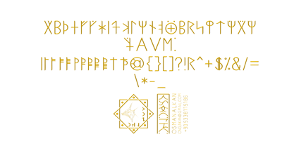 Ongunkan American Runics Font Poster 7