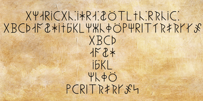 Ongunkan American Runics Font Poster 3