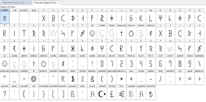 Ongunkan American Runics Font Poster 12