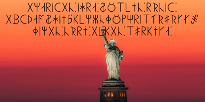 Ongunkan American Runics Font Poster 2