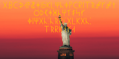 Ongunkan American Runics Font Poster 11