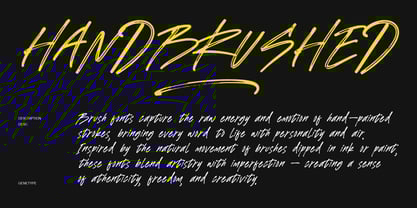 Emoria Brush Font Poster 4