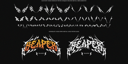 Mortal Reign Font Poster 3