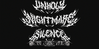 Mortal Reign Font Poster 7