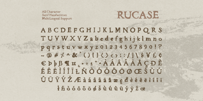 Rucase Font Poster 9