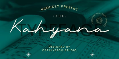 Kahyana Font Poster 1