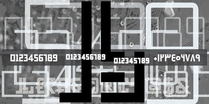 Yasmeen Tech Font Poster 9