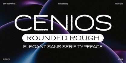 Cenios Rounded Rough Font Poster 1