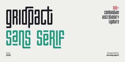 Gridpact Font Poster 1