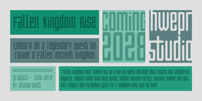 Gridpact Font Poster 8