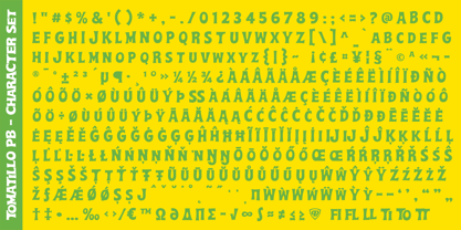 Tomatillo PB Font Poster 5