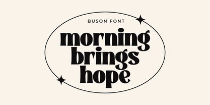 Buson Font Poster 4