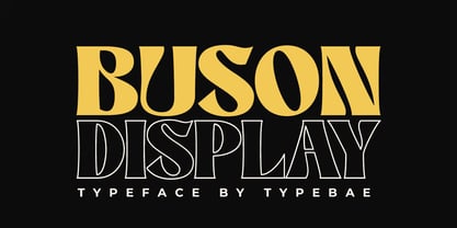 Buson Font Poster 1