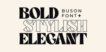 Buson Font Poster 2