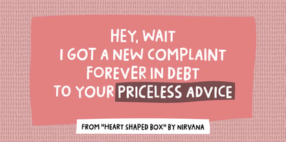 Priceless Advice Font Poster 2