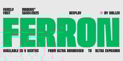 Ferron Font Poster 1