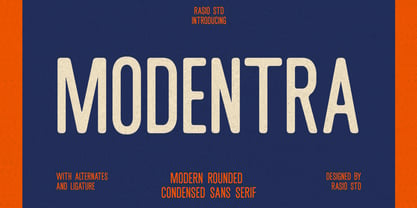 Modentra Font Poster 1