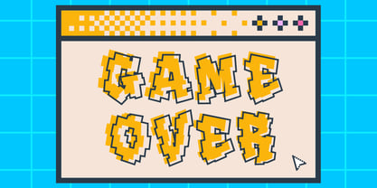 Noise Block Font Poster 5