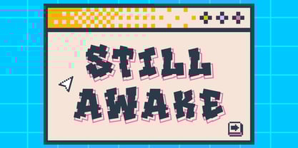 Noise Block Font Poster 2