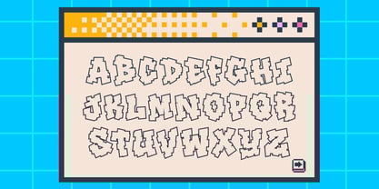 Noise Block Font Poster 7